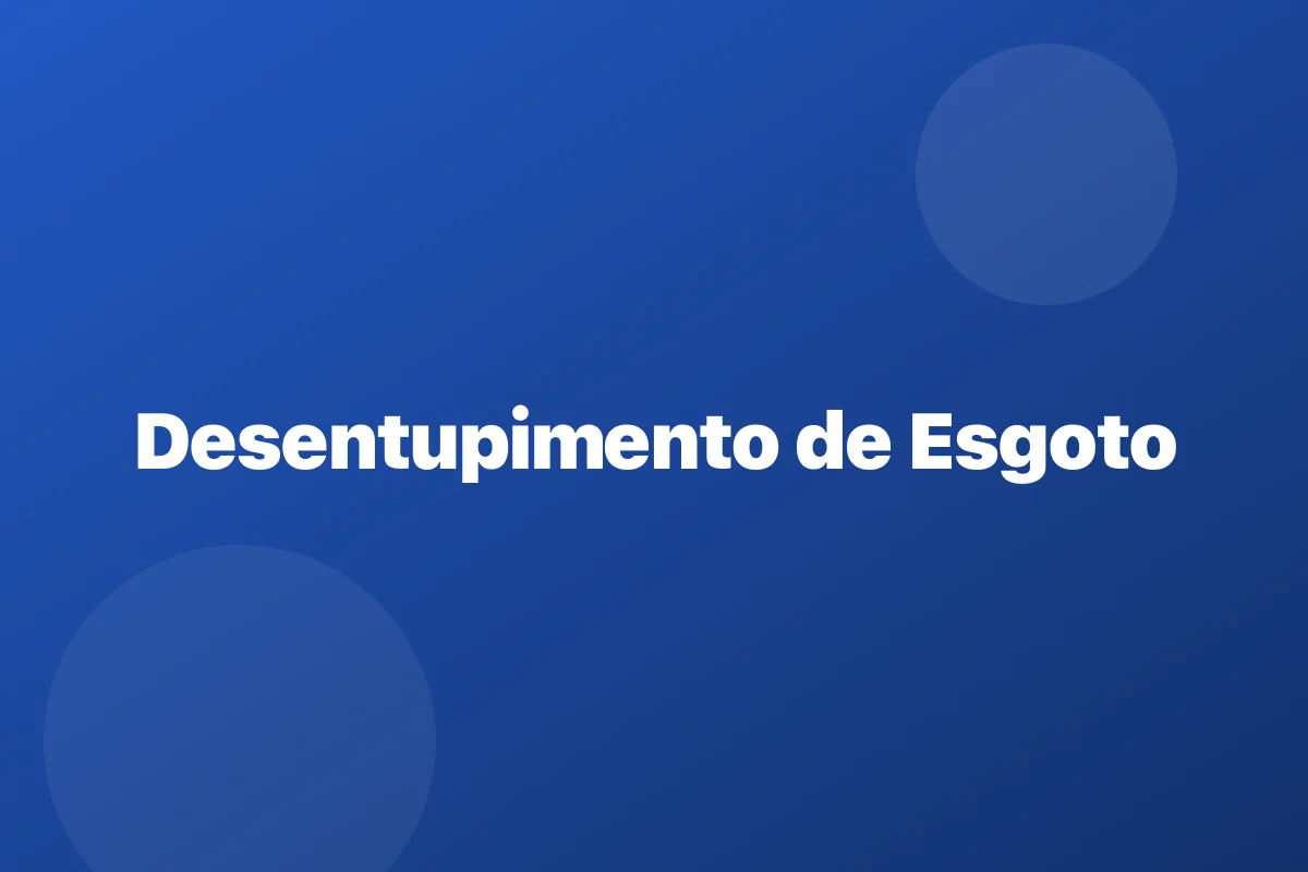 Desentupimento de esgoto em Pindamonhangaba – limpeza da coluna